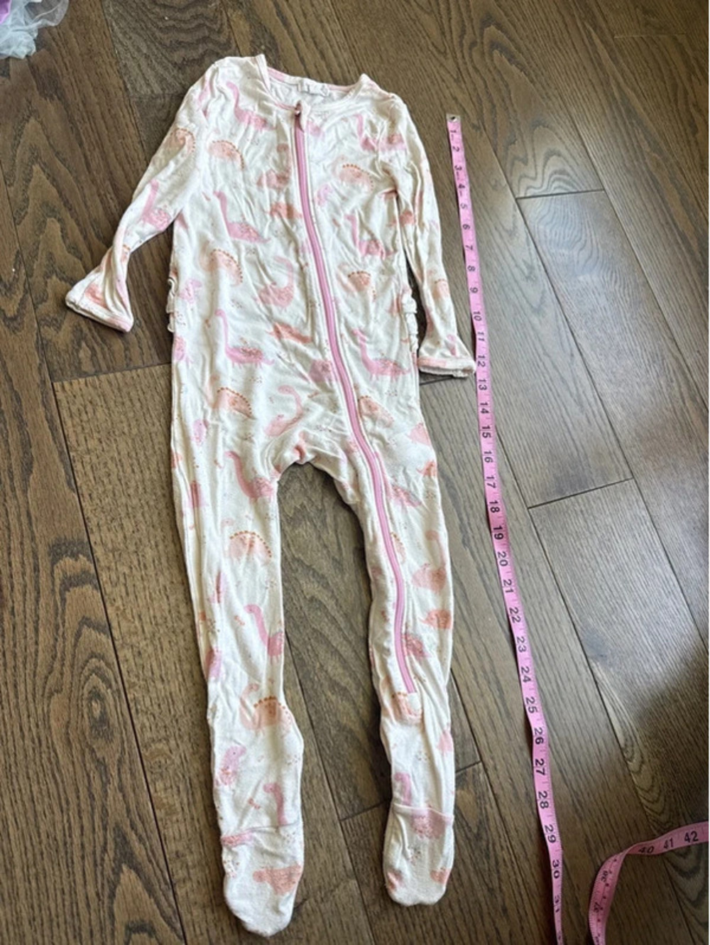 Angel Dear 18 to 24 months pj footie pink dinosaur